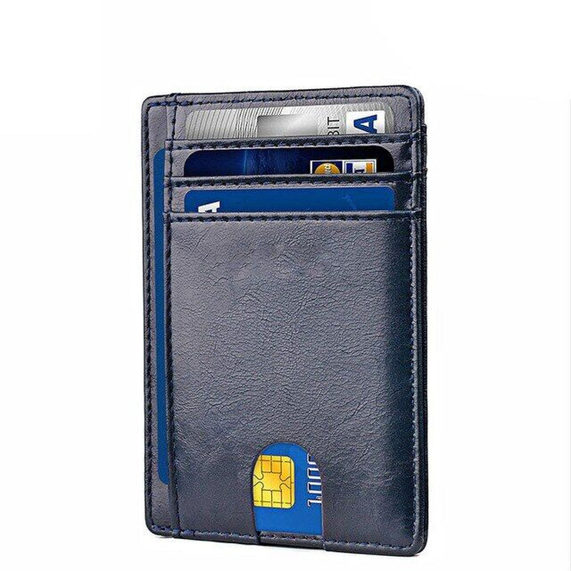 Mens Leather Slim Wallet Credit Card Holder RFID Blocking Pocket ID Money PU USA