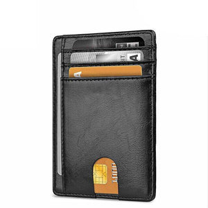 Mens Leather Slim Wallet Credit Card Holder RFID Blocking Pocket ID Money PU USA